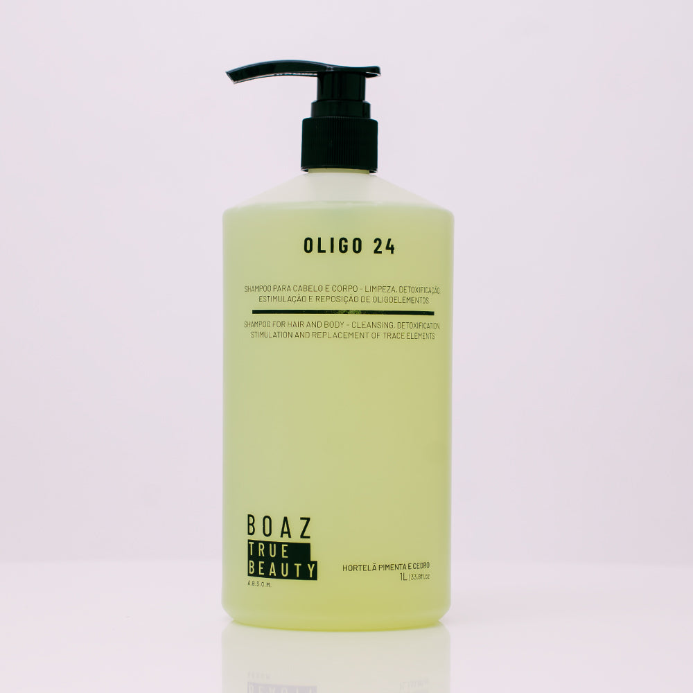 SHAMPOO OLIGO 24 - HORTELÃ PIMENTA E CEDRO - 1Lt