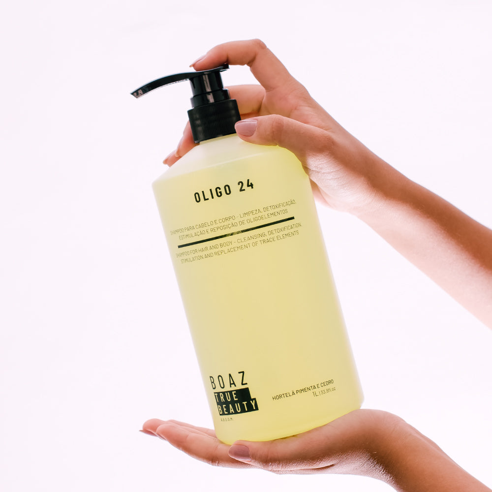 SHAMPOO OLIGO 24 - HORTELÃ PIMENTA E CEDRO - 1Lt