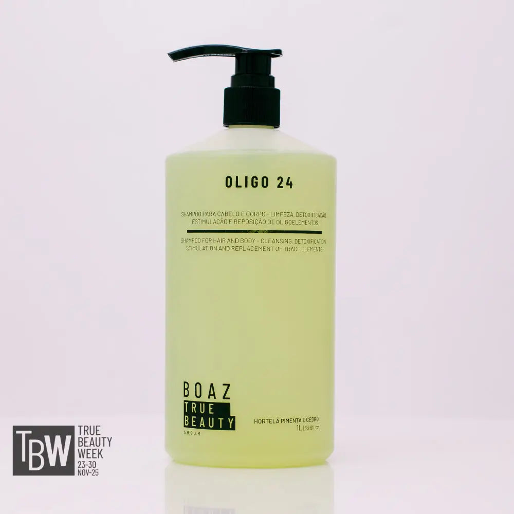 SHAMPOO OLIGO 24 - HORTELÃ PIMENTA E CEDRO - 1Lt Shampoo