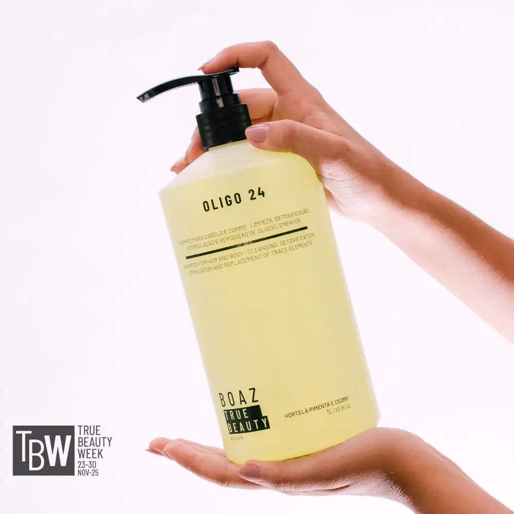 SHAMPOO OLIGO 24 - HORTELÃ PIMENTA E CEDRO - 1Lt Shampoo